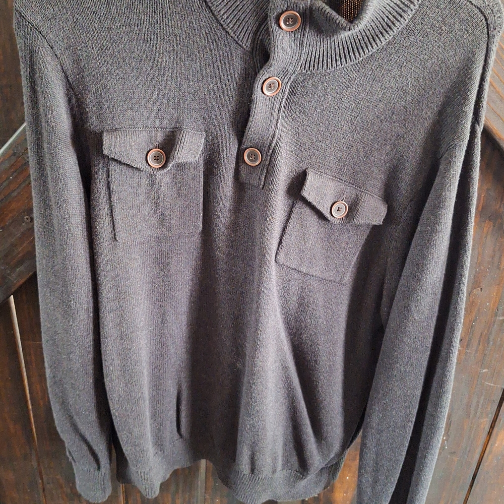 Banana Republic Charcoal Crewneck Sweater